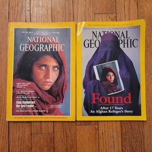 National‎ Geographic Magazines 1985 2002 Afghan Girl Found Collectible History